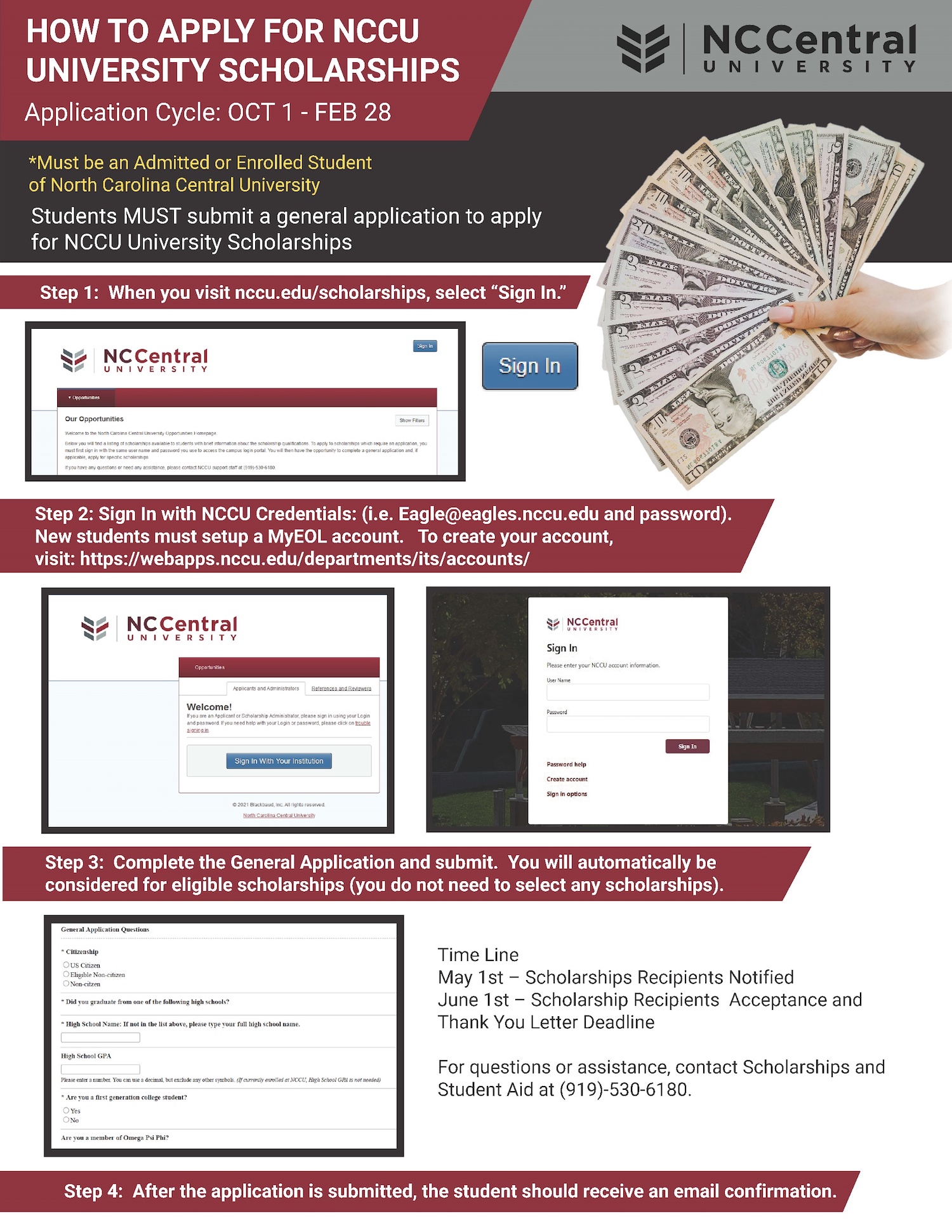 Scholarship and Student Aid info sessions