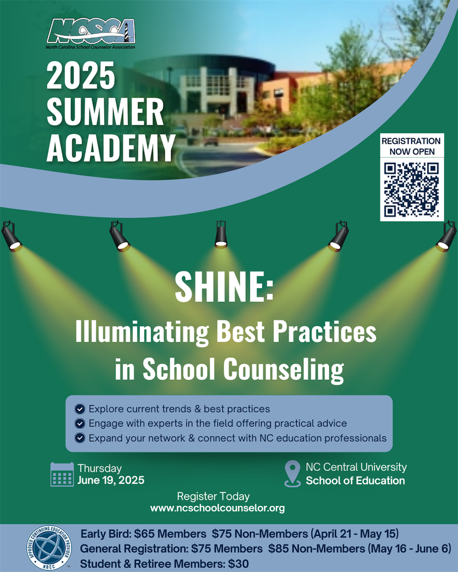 Flyer for NC SCA Summer Academy