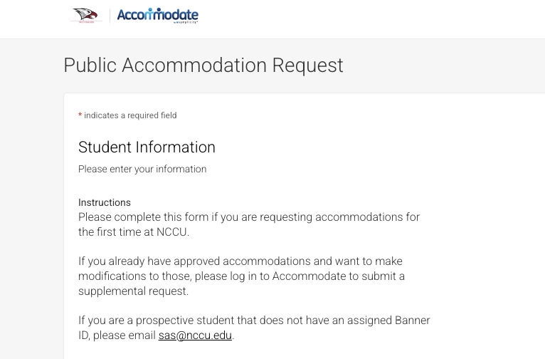 accommodation request