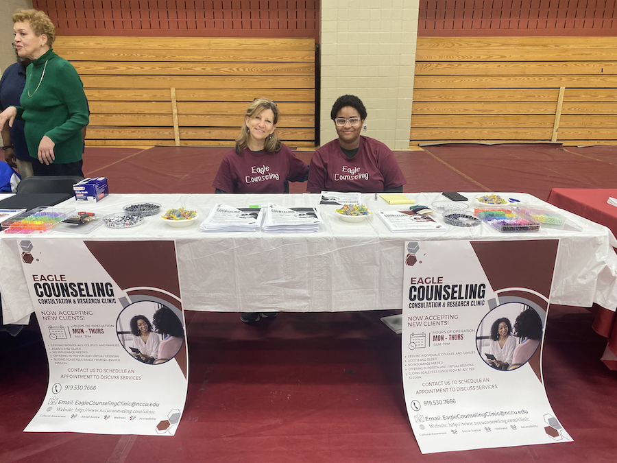 Dr. Helen Lupton-Smith and student Amal McKenzie at the First Lady Walk